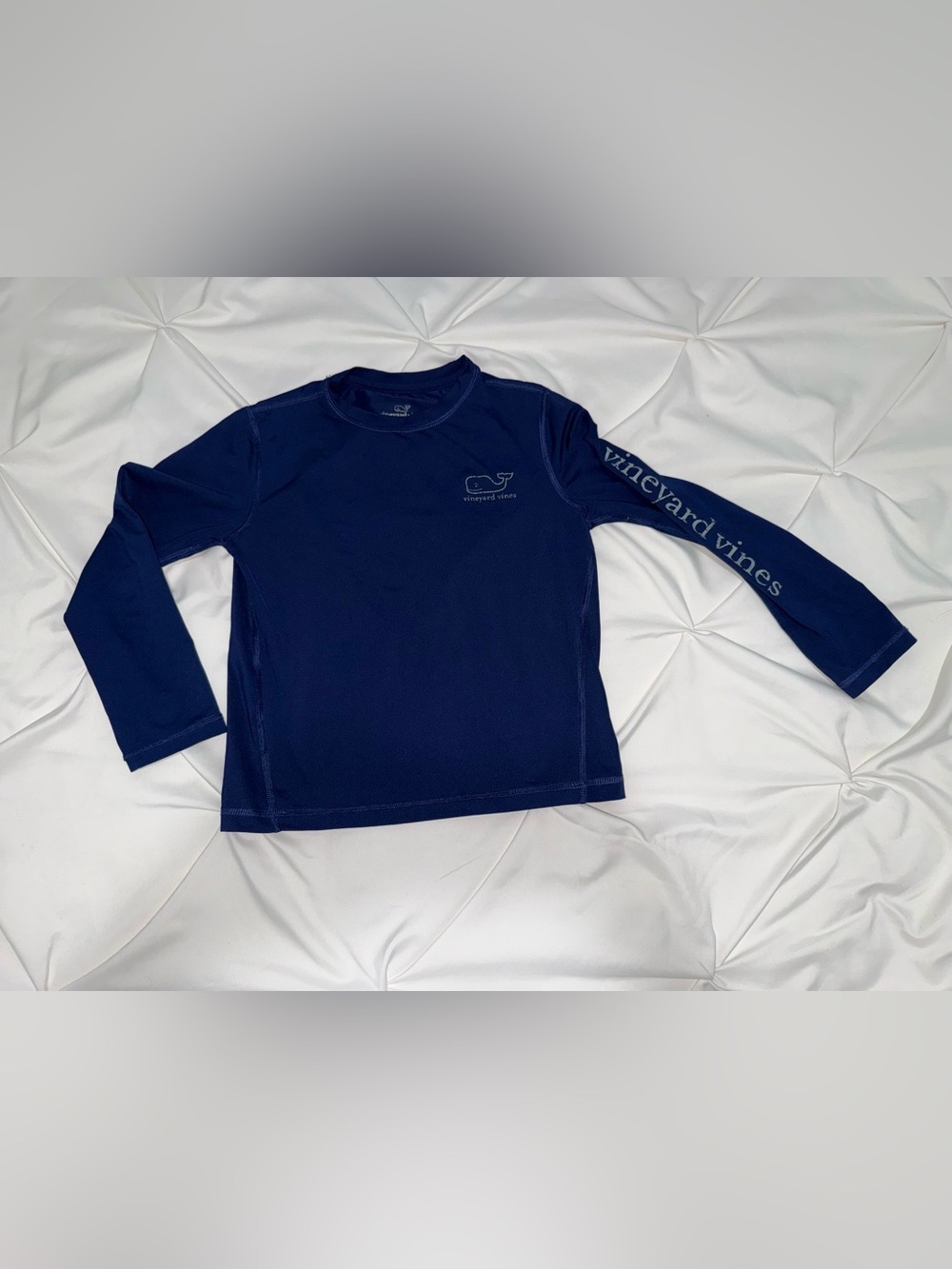 Vineyard Vines Kids Navy Long-Sleeve Rash Guard